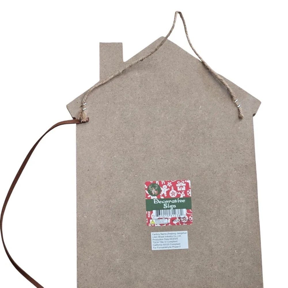Days Until Christmas Countdown Wooden House Sign – Farmhouse Holiday Decor
